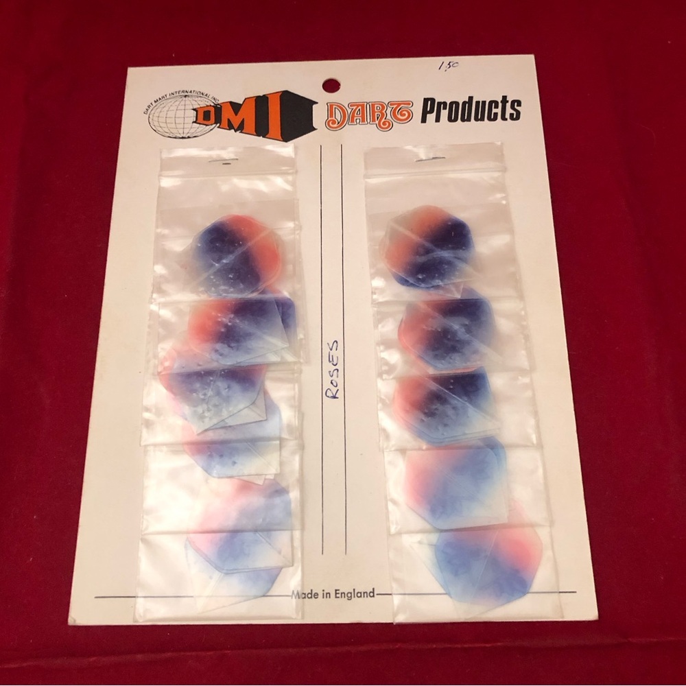 (30) Vintage DMI 80's Roses Ombré Designs England Dart Flights